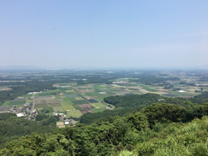 志布志方面の景色