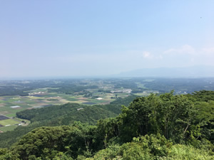 鹿屋方面の景色